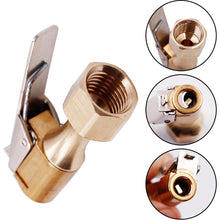 Load image into Gallery viewer, Car Tire Air Chuck Inflator Pump Valve Connector Clip-on Adapter Car Brass 8mm Tyre Wheel Valve For Inflatable Pump