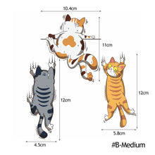 Load image into Gallery viewer, 3Pcs/Set Funny Car Sticker Pet Climbing Cats Animal Styling Stickers Decoration Car Body Creative Decals Sticker Decor Accessories