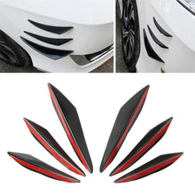 Load image into Gallery viewer, 6Pcs Car Front Bumper Lip Decoration Diffuser Shunt Fin Body Spoiler Canard Universal Auto Modified Canard Exterior Parts