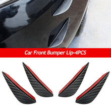 Load image into Gallery viewer, 4Pcs Car Front Bumper Lip Decoration Diffuser Shunt Fin Body Spoiler Canard Universal Auto Modified Canard Exterior Parts