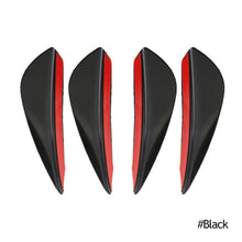 Load image into Gallery viewer, 4Pcs Car Front Bumper Lip Decoration Diffuser Shunt Fin Body Spoiler Canard Universal Auto Modified Canard Exterior Parts