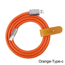 Load image into Gallery viewer, 120W Metal USB Protection Charge Cable Fast Charging Data Cable For Micro Type-C Silicone Quickly Charge With Cable Organizer