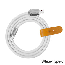Load image into Gallery viewer, 120W Metal USB Protection Charge Cable Fast Charging Data Cable For Micro Type-C Silicone Quickly Charge With Cable Organizer