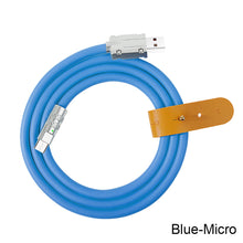 Load image into Gallery viewer, 120W Metal USB Protection Charge Cable Fast Charging Data Cable For Micro Type-C Silicone Quickly Charge With Cable Organizer