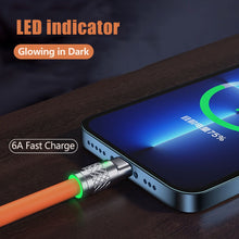 Load image into Gallery viewer, 3 IN 1 Zinc Alloy Charging Cable 120W 6A Super Fast Charger USB Protecetion For Micro Type-C With Indicate Light 480 Mbps Transmission