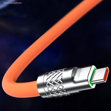 Load image into Gallery viewer, 3 IN 1 Zinc Alloy Charging Cable 120W 6A Super Fast Charger USB Protecetion For Micro Type-C With Indicate Light 480 Mbps Transmission