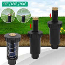 Load image into Gallery viewer, Garden Lawn Popup Sprinkler 90/180/360 Degree Irrigation Sprinkler Farm Refraction Nozzle For Watering & Irrigation Tool