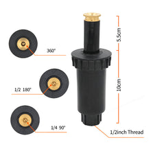 Load image into Gallery viewer, Garden Lawn Popup Sprinkler 90/180/360 Degree Irrigation Sprinkler Farm Refraction Nozzle For Watering & Irrigation Tool