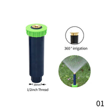 Load image into Gallery viewer, Popup Sprinklers 90/180/360 Degree Automatic Stretching Pure Copper Lawn Buried Head Garden Irrigation Waterting Tool