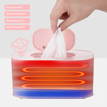 Load image into Gallery viewer, Baby Wipe Warmer Heater Wet Towel Dispenser Napkin Heating Box Home/Car Use Mini Wipe Warmer Case Disinfecting Wipes
