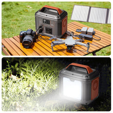 Load image into Gallery viewer, 220-240V EU 200W 180Wh Portable Power Station Pure Sine Wave for Home Outdoor Car Drone Laptops Solar Generator Charging