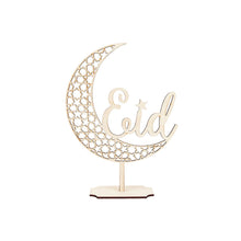 Load image into Gallery viewer, Wooden Ramadan Eid Mubarak Food Tray for Home Cake Display Islam Muslim Eid Al Adha Party Supplies Ramadan Kareem Eid Gifts