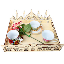 Load image into Gallery viewer, Wooden Ramadan Eid Mubarak Food Tray for Home Cake Display Islam Muslim Eid Al Adha Party Supplies Ramadan Kareem Eid Gifts