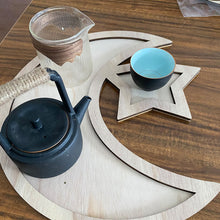 Load image into Gallery viewer, Wooden Ramadan Eid Mubarak Food Tray for Home Cake Display Islam Muslim Eid Al Adha Party Supplies Ramadan Kareem Eid Gifts