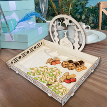 Load image into Gallery viewer, Wooden Ramadan Eid Mubarak Food Tray for Home Cake Display Islam Muslim Eid Al Adha Party Supplies Ramadan Kareem Eid Gifts
