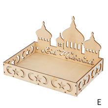 Load image into Gallery viewer, Wooden Ramadan Eid Mubarak Food Tray for Home Cake Display Islam Muslim Eid Al Adha Party Supplies Ramadan Kareem Eid Gifts