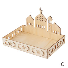 Load image into Gallery viewer, Wooden Ramadan Eid Mubarak Food Tray for Home Cake Display Islam Muslim Eid Al Adha Party Supplies Ramadan Kareem Eid Gifts