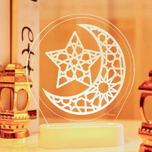 Load image into Gallery viewer, Moon Star Night Light Ramadan EID Mubarak Decoration Islamic Muslim Party Decor for Home Ramadan Eid Al Adha Decor Eid Gifts