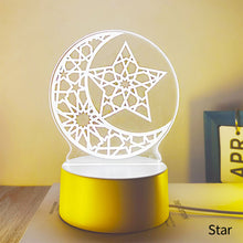Load image into Gallery viewer, Moon Star Night Light Ramadan EID Mubarak Decoration Islamic Muslim Party Decor for Home Ramadan Eid Al Adha Decor Eid Gifts