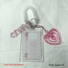 Load image into Gallery viewer, 3inch Kpop Photocard Holder Acrylic Credit ID Bank Card Photo Display Holder Bus Subway Card Protective Case Pendant Gift