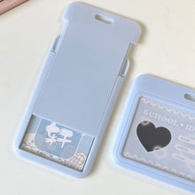 Load image into Gallery viewer, 3inch Kpop Photocard Holder Acrylic Credit ID Bank Card Photo Display Holder Bus Subway Card Protective Case Pendant Gift