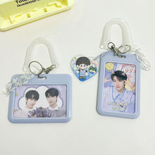 Load image into Gallery viewer, 3inch Kpop Photocard Holder Acrylic Credit ID Bank Card Photo Display Holder Bus Subway Card Protective Case Pendant Gift