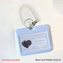 Load image into Gallery viewer, 3inch Kpop Photocard Holder Acrylic Credit ID Bank Card Photo Display Holder Bus Subway Card Protective Case Pendant Gift