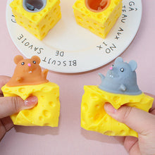 Load image into Gallery viewer, Funny Cheese Mouse Squeeze Toy Pinch Toys Adult Kids Stress Relief Fidget Toy Creative Decompression Toy