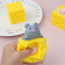 Load image into Gallery viewer, Funny Cheese Mouse Squeeze Toy Pinch Toys Adult Kids Stress Relief Fidget Toy Creative Decompression Toy