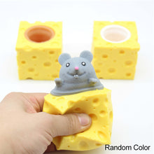 Load image into Gallery viewer, Funny Cheese Mouse Squeeze Toy Pinch Toys Adult Kids Stress Relief Fidget Toy Creative Decompression Toy
