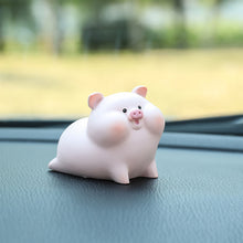 Load image into Gallery viewer, Lovely Lulu Piggy Mini Toy Pink Pig Toys Cute Piggy Statue Doll Micro Landscape Kawaii Desk Car Interior Accessories Home Decoration Kids Gift