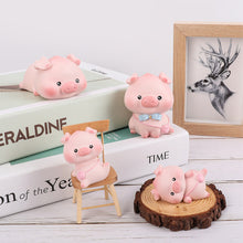 Load image into Gallery viewer, Lovely Lulu Piggy Mini Toy Pink Pig Toys Cute Piggy Statue Doll Micro Landscape Kawaii Desk Car Interior Accessories Home Decoration Kids Gift