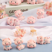 Load image into Gallery viewer, Lovely Lulu Piggy Mini Toy Pink Pig Toys Cute Piggy Statue Doll Micro Landscape Kawaii Desk Car Interior Accessories Home Decoration Kids Gift