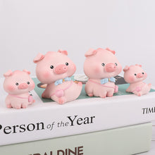 Load image into Gallery viewer, Lovely Lulu Piggy Mini Toy Pink Pig Toys Cute Piggy Statue Doll Micro Landscape Kawaii Desk Car Interior Accessories Home Decoration Kids Gift