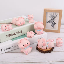 Load image into Gallery viewer, Lovely Lulu Piggy Mini Toy Pink Pig Toys Cute Piggy Statue Doll Micro Landscape Kawaii Desk Car Interior Accessories Home Decoration Kids Gift