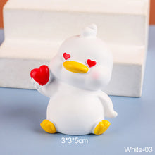 Load image into Gallery viewer, Lovely Duck Mini Toy Cute Duck Statue Doll Micro Landscape Kawaii Desk Car Interior Accessories Home Decoration Kids Gift