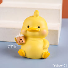 Load image into Gallery viewer, Lovely Duck Mini Toy Cute Duck Statue Doll Micro Landscape Kawaii Desk Car Interior Accessories Home Decoration Kids Gift