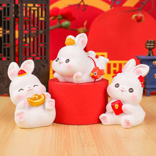 Load image into Gallery viewer, Lovely Rabbit Mini Toy Cute Rabbit Statue Doll Micro Landscape Kawaii Desk Car Interior Accessories Home Decoration Kids Gift