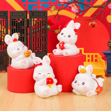 Load image into Gallery viewer, Lovely Rabbit Mini Toy Cute Rabbit Statue Doll Micro Landscape Kawaii Desk Car Interior Accessories Home Decoration Kids Gift