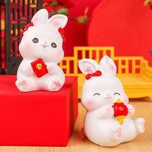 Load image into Gallery viewer, Lovely Rabbit Mini Toy Cute Rabbit Statue Doll Micro Landscape Kawaii Desk Car Interior Accessories Home Decoration Kids Gift