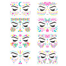 Load image into Gallery viewer, Creative Fluorescent Arm Face Tattoo Stickers Waterproof Music Festival Geometric butterfly Luminous Arm Tattoo Stickers