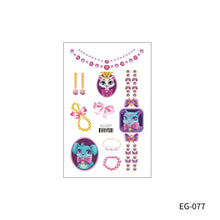 Load image into Gallery viewer, Cute Cartoon Princess Glitter Tattoo Sticker Kids Temporary Tattoo Sticker Girls Waterproof Party Glitter Tattoo Sticker