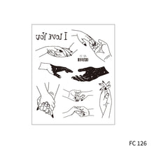 Load image into Gallery viewer, Waterproof Color Small Fresh Tattoo Stickers Fashion Love Valentine's Day Tattoo Stickers Creative Cupid Lover Tattoo Stickers