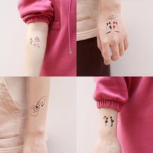 Load image into Gallery viewer, Waterproof Color Small Fresh Tattoo Stickers Fashion Love Valentine's Day Tattoo Stickers Creative Cupid Lover Tattoo Stickers