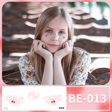 Load image into Gallery viewer, Waterproof Face Tattoo Stickers Heart Freckles Carnival Party Makeup Music Festival Disposable Color Makeup Face Tattoo Stickers