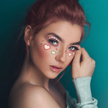 Load image into Gallery viewer, Waterproof Face Tattoo Stickers Heart Freckles Carnival Party Makeup Music Festival Disposable Color Makeup Face Tattoo Stickers