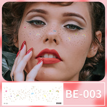 Load image into Gallery viewer, Waterproof Face Tattoo Stickers Heart Freckles Carnival Party Makeup Music Festival Disposable Color Makeup Face Tattoo Stickers