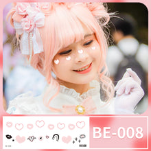 Load image into Gallery viewer, Waterproof Face Tattoo Stickers Heart Freckles Carnival Party Makeup Music Festival Disposable Color Makeup Face Tattoo Stickers