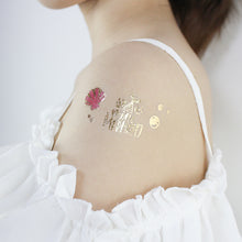 Load image into Gallery viewer, Waterproof and Sweat-proof Gradient Laser Mermaid Tattoo Sticker Cute Cartoon Mermaid Shell Children's Tattoo Sticker