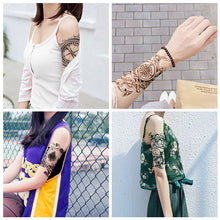 Load image into Gallery viewer, Waterproof Sweat-proof Flower Arm Tattoo Stickers for Men and Women's Personality Large Flower Arm Disposable Tattoo Stickers